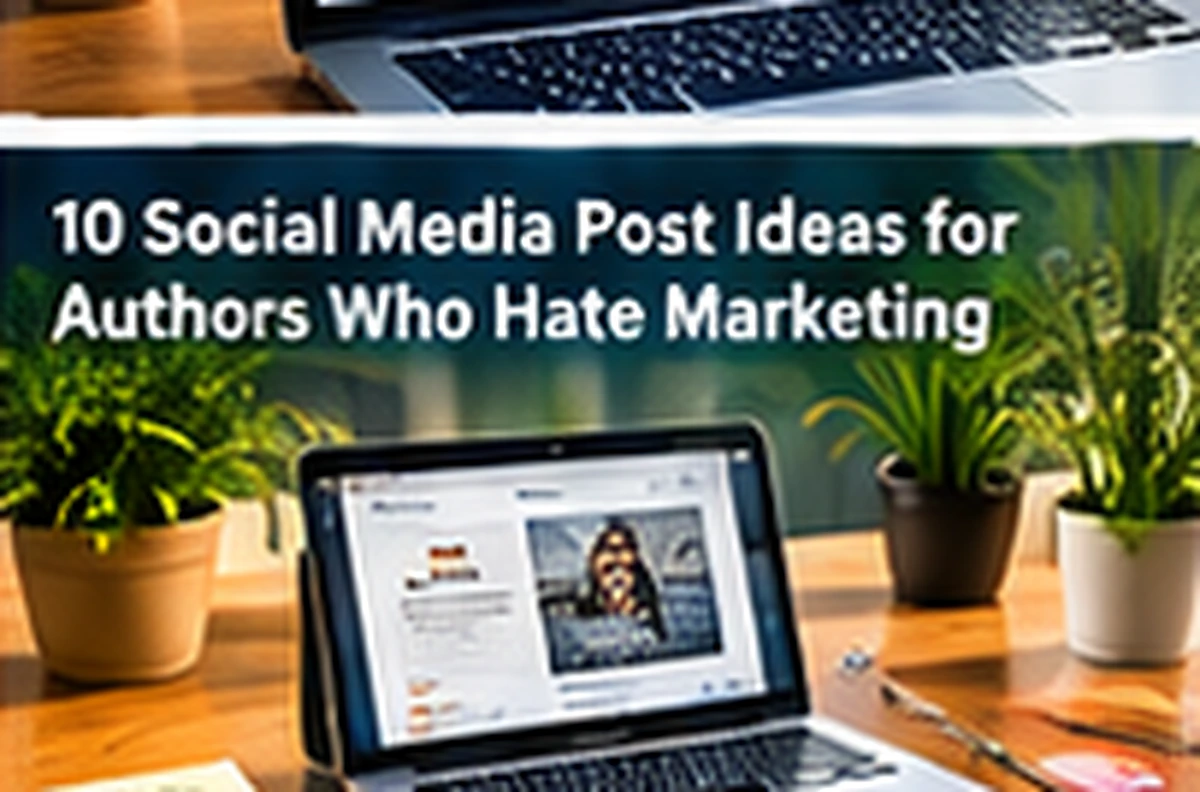 10 Social Media Post Ideas for Authors Who Hate Marketing — Authors Pilot blog cover