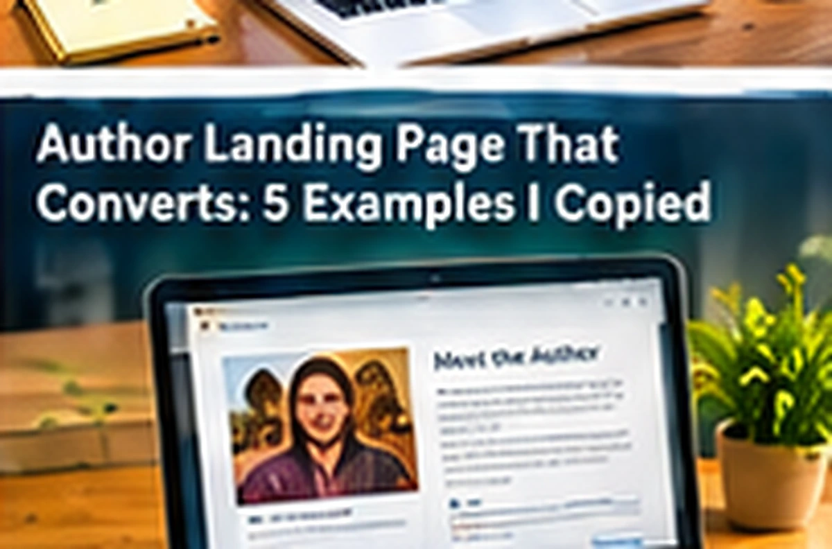 Author Landing Page That Converts — Authors Pilot blog cover