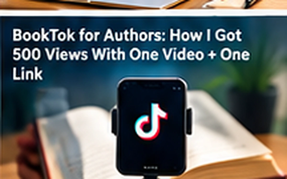 BookTok for Authors: How I Got 500 Views With One Video + One Link — Authors Pilot blog cover
