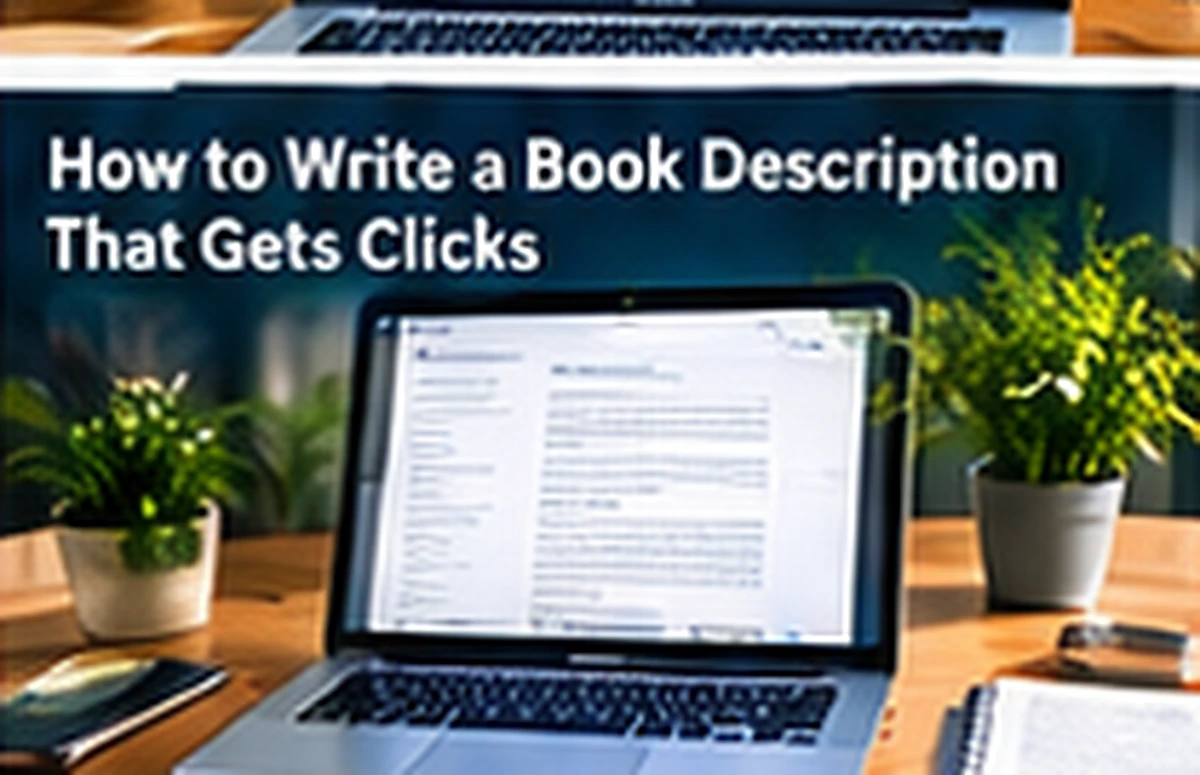 How to Write a Book Description That Gets Clicks — Authors Pilot blog cover