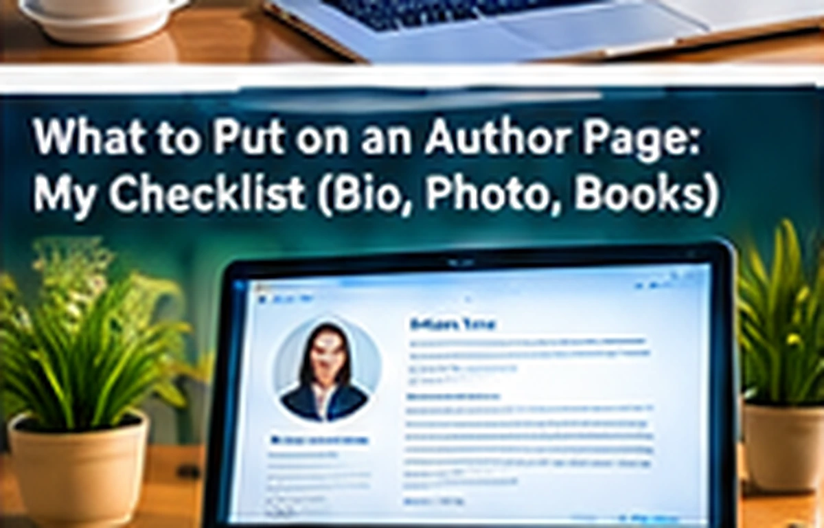 What to Put on an Author Page — Authors Pilot blog cover
